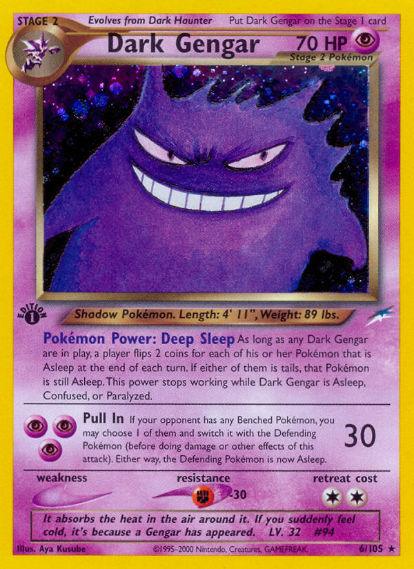 Neo Destiny Holo Dark Gengar #6/105 first edition